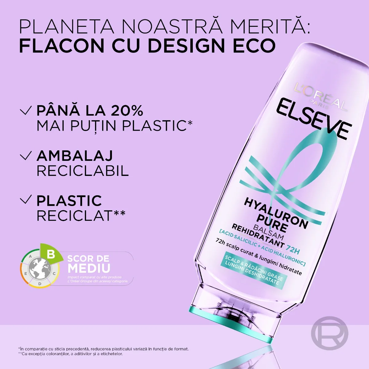 Balsam de par Hyaluron Pure, 200ml, Elseve