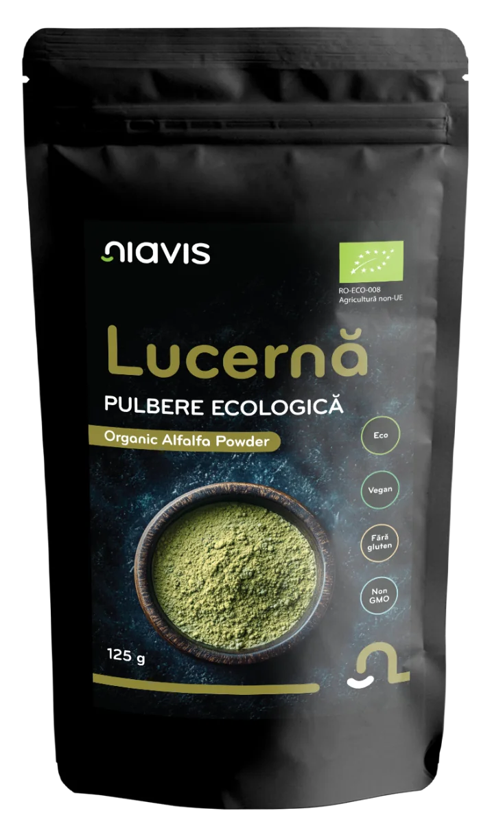 Lucerna (Alfalfa) Pulbere ecologica, 125g, Niavis