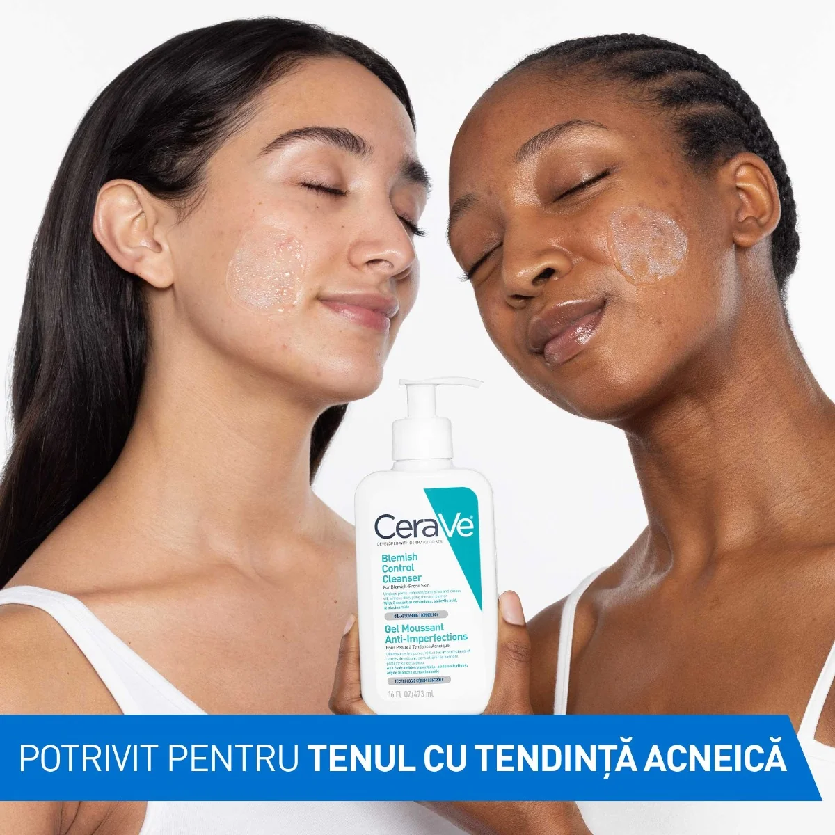 Gel de curatare spumant anti-imperfectiuni ten cu tendinta acneica, 236ml, CeraVe