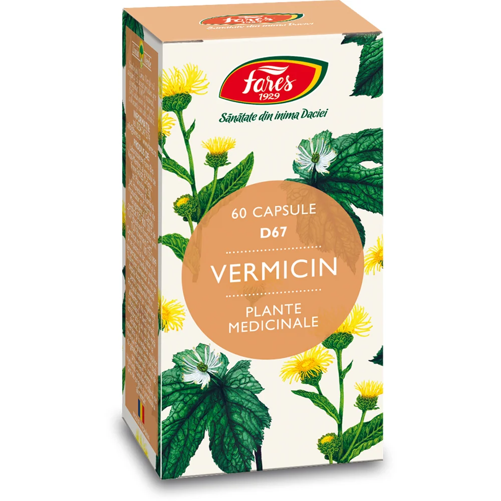 Vermicin, 60 capsule, Fares