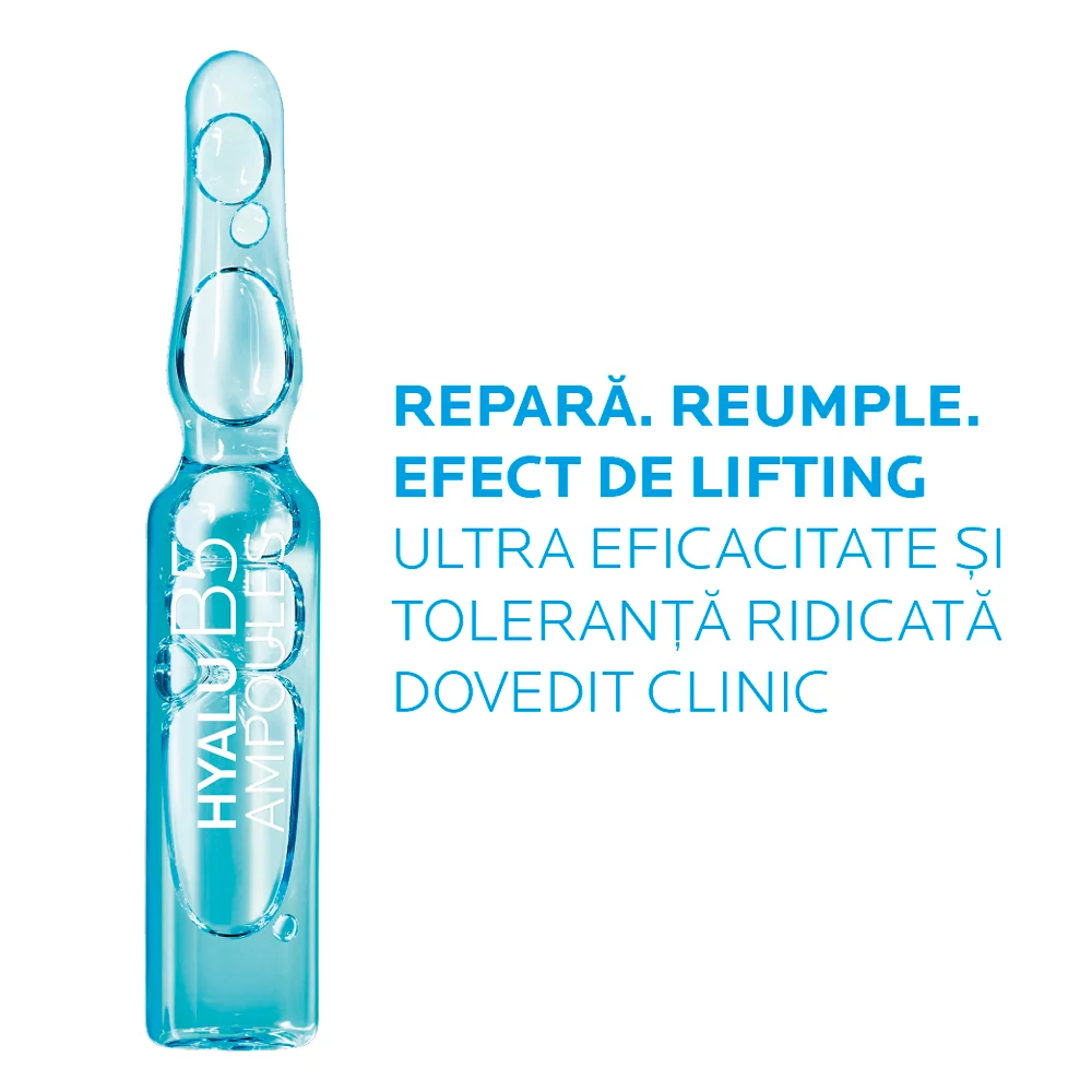 Fiole concentrate antirid ten sensibil Hyalu B5, 7x1.8ml, La Roche-Posay