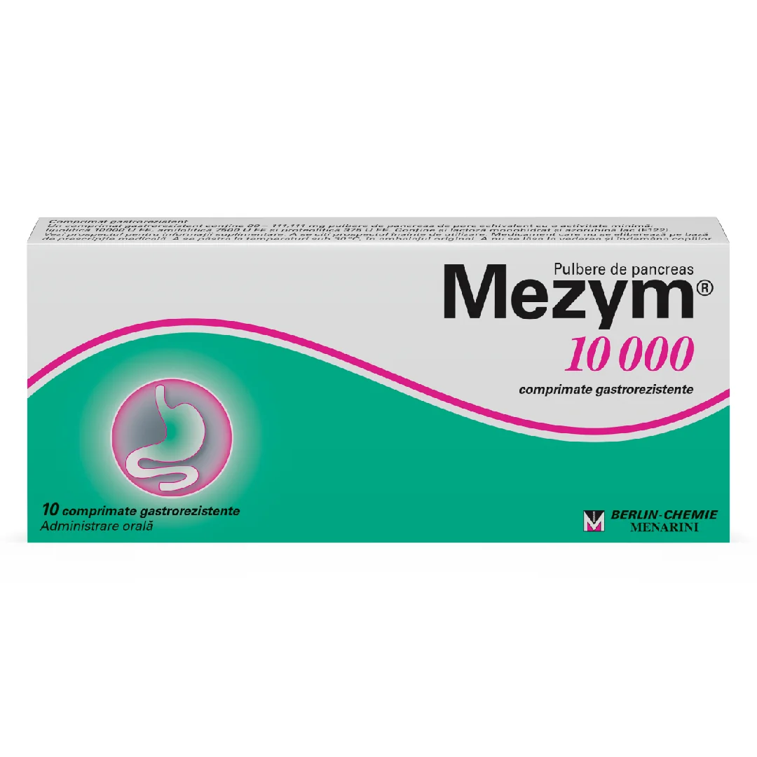 Mezym 10000 CT, 10 comprimate, Berlin-Chemie