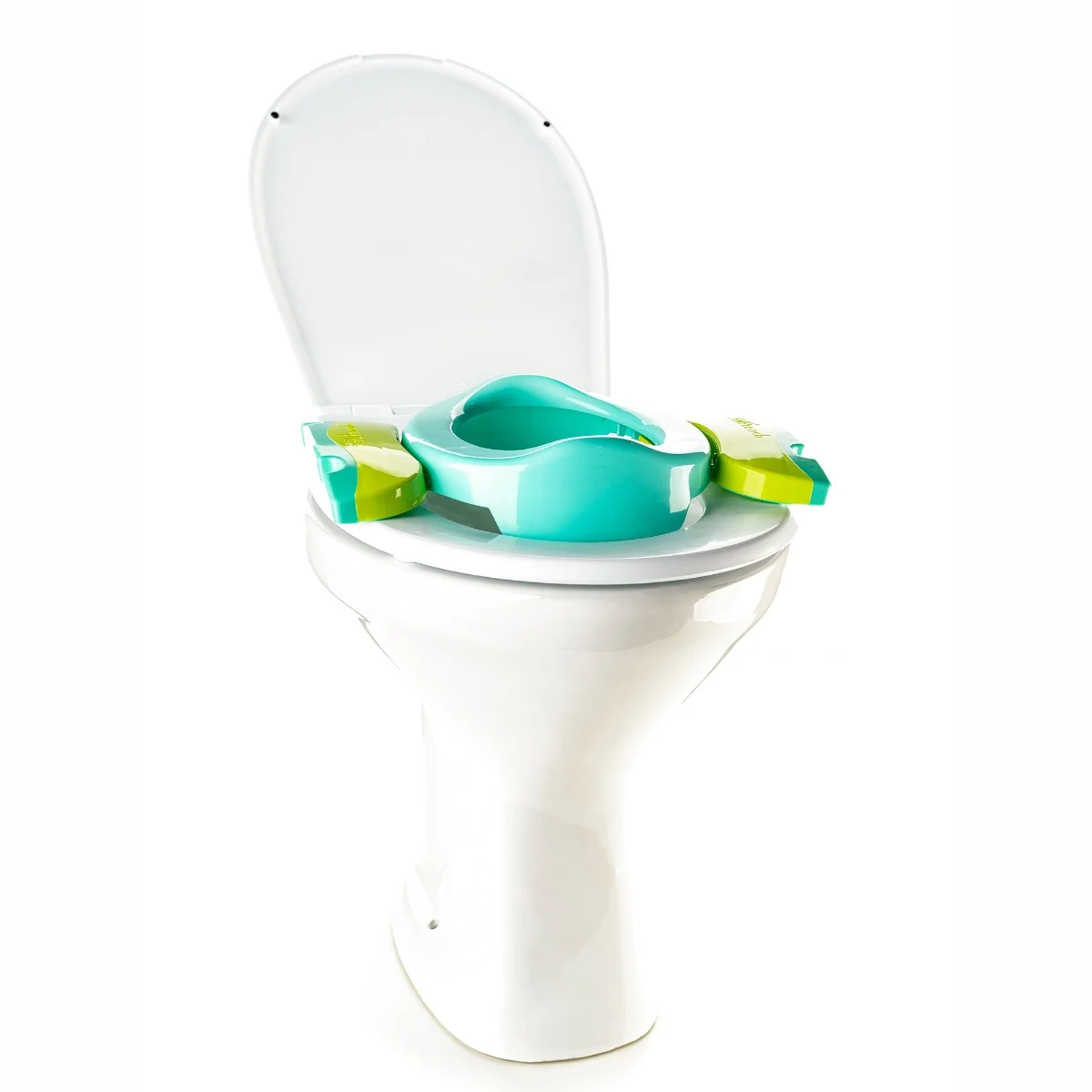 Olita portabila pliabila 2 in 1 15+ luni Turquoise + Verde, 1 bucata, Potette Plus