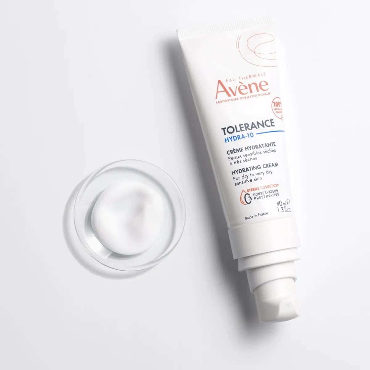 Crema hidratanta pentru pielea uscata Tolerance Hydra 10, 40ml, Avene 