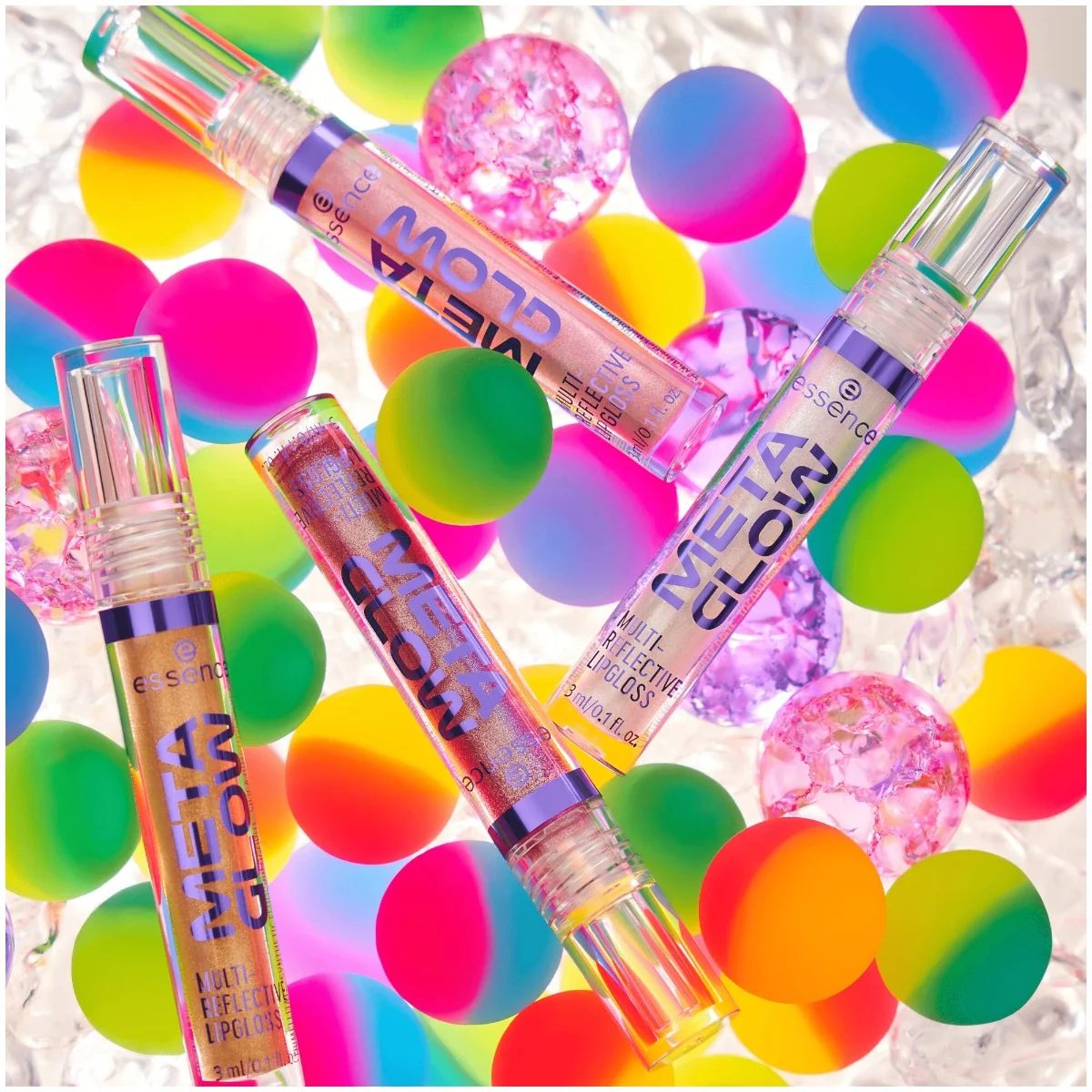 Luciu de buze Meta Glow Multi-Reflective Lipgloss 01 - Cyber Space, 3ml, Essence