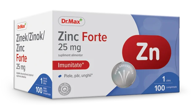 Dr. Max Zinc Forte 25mg, 100 comprimate filmate