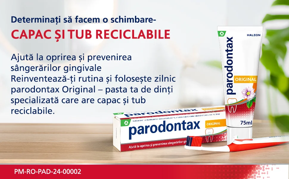 Realizate din materiale reciclabile Paradontax Realizate din materiale reciclabile Paradontax