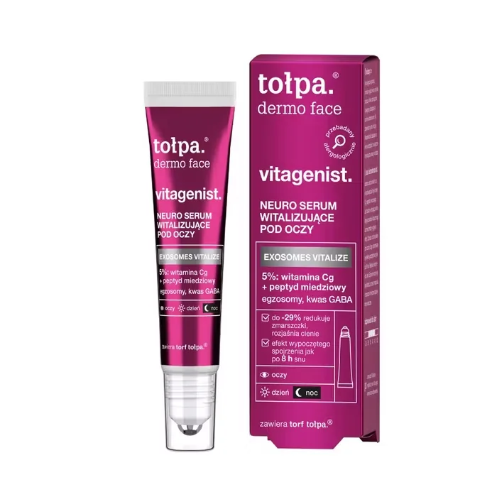 Ser revitalizant pentru ochi cu vitamina Cg Dermo Face Vitagenist, 15ml, Tolpa