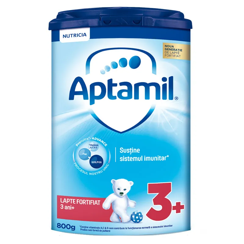 Lapte praf Aptamil 3 ani+, 800g, Nutricia