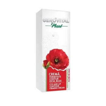 Crema fermitate contur ochi si buze Plant, 15ml, Gerovital