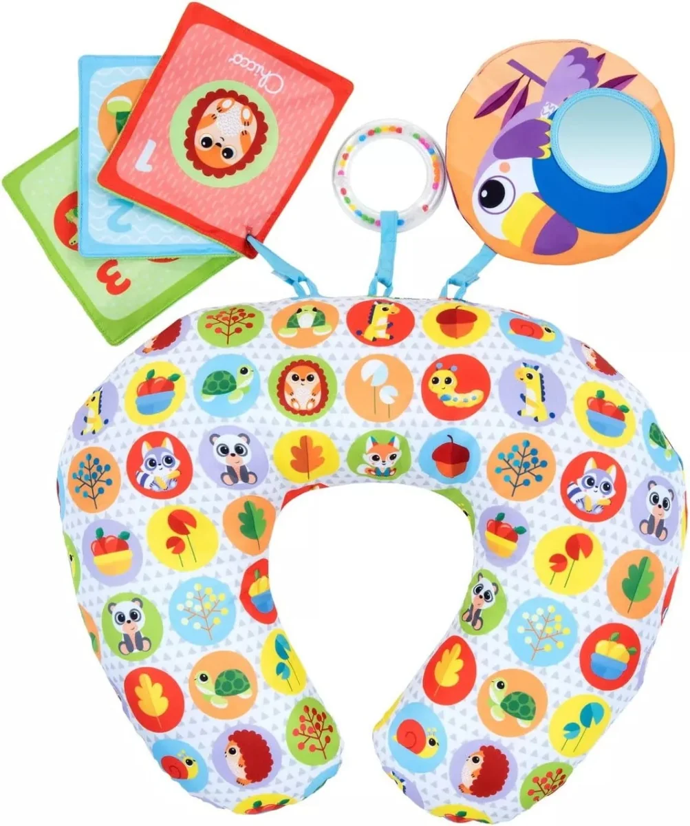 Perna Boppy cu animalute Tummy Time 2- 9 luni, 1 bucata, Chicco