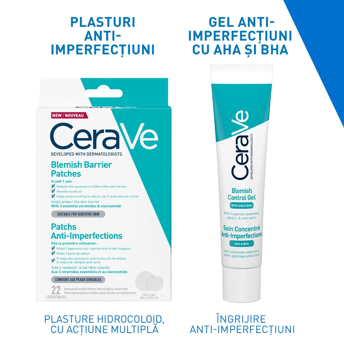 Plasturi anti-imperfectiuni, 22 bucati, CeraVe