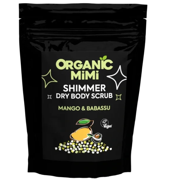 Scrub de corp stralucitor cu mango si babassu, 150g, Organic Mimi