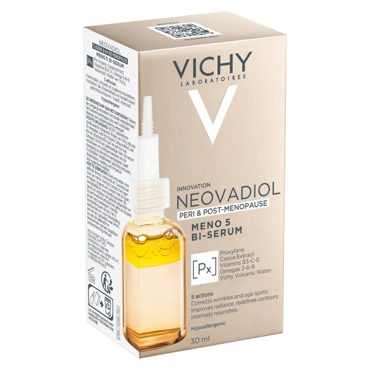 Ser antirid bifazic pentru tenul in perioada de peri si post menopauza Neovadiol, 30ml, Vichy