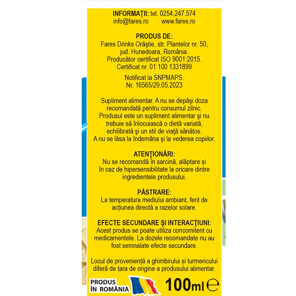 Sirop cu fructoza Alergoplant R36, 100ml, Fares