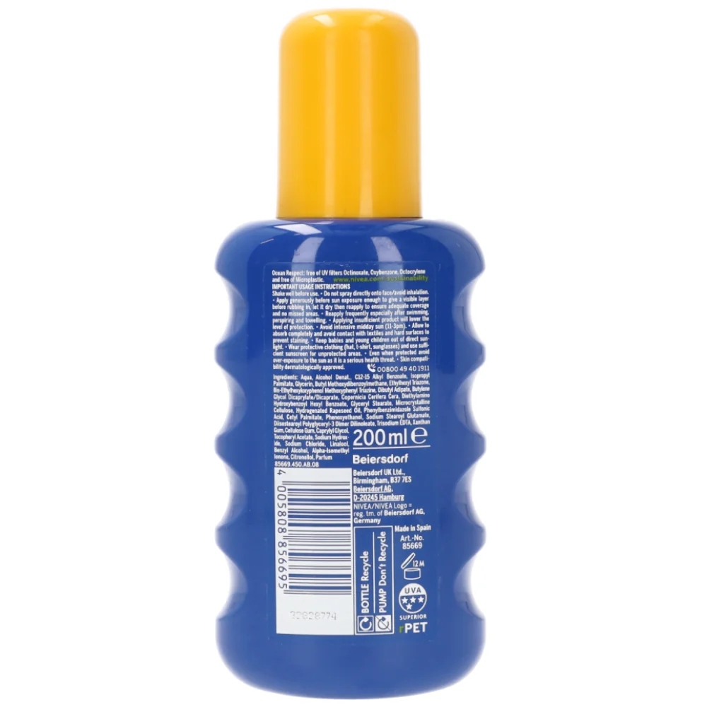 Spray pentru protectie solara cu SPF 50 Protect & Moisture, 200ml, Nivea