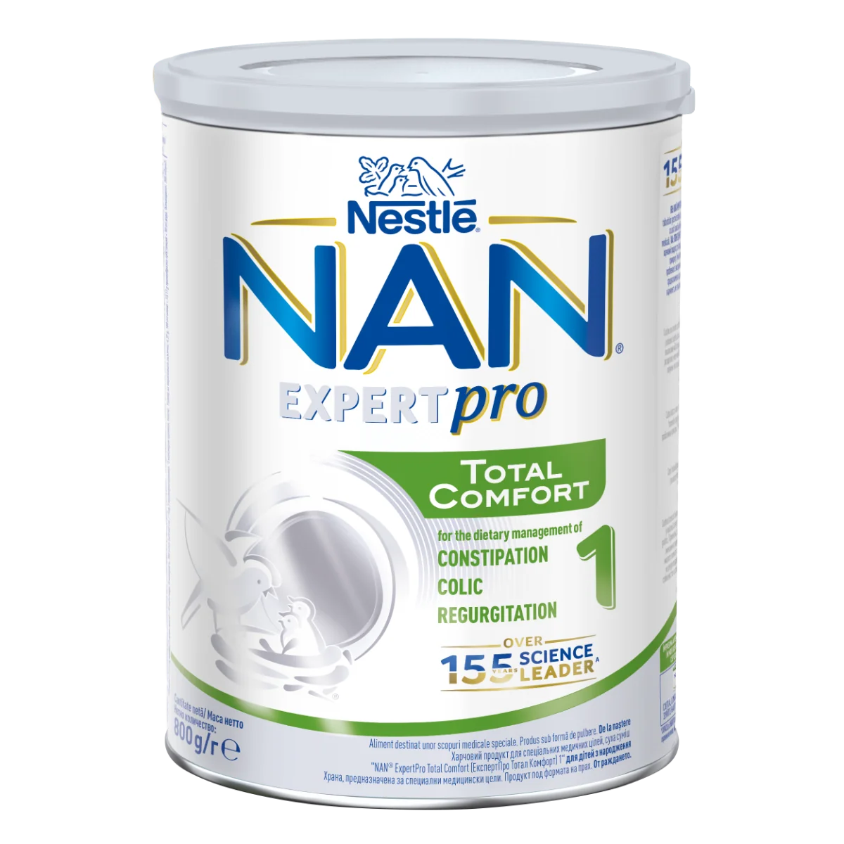 Formula de lapte praf Nan Expert Pro Total Comfort 1, 800g, Nestle