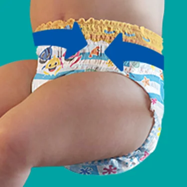 Scutec Pampers Splashers pentru apa, cu talie elastica. Scutec Pampers Splashers pentru apa, cu talie elastica.