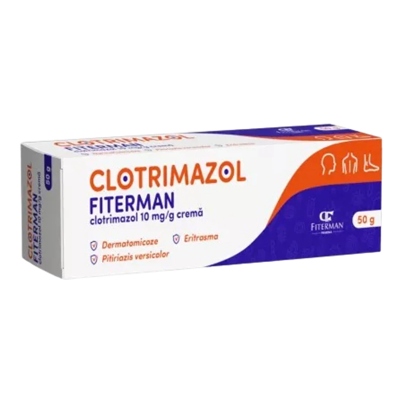 Clotrimazol crema 10 mg/g, 50g, Fiterman
