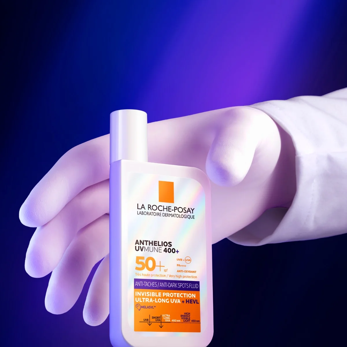 Fluid anti-pete pigmentare cu SPF50+ Anthelios UVMUNE 400+ HEVL, 50ml, La Roche-Posay