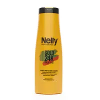 Sampon pentru parul vopsit Gold 24K Color Silk, 400ml, Nelly Professional