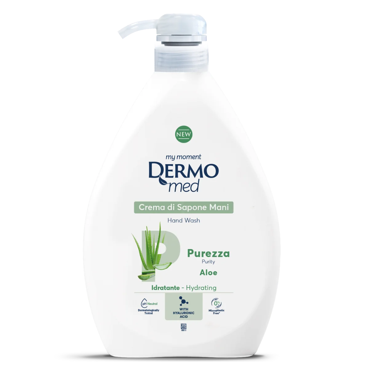 Dispenser Sapun lichid crema cu Aloe, 1000ml, Dermomed