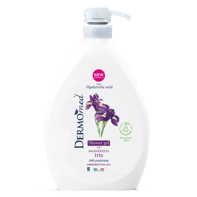 Gel de dus cu iris cu dispenser, 1000ml, Dermomed