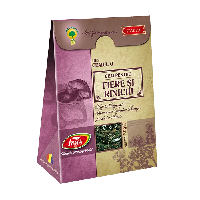 Ceai Fiere si rinichi, 50g, Fares