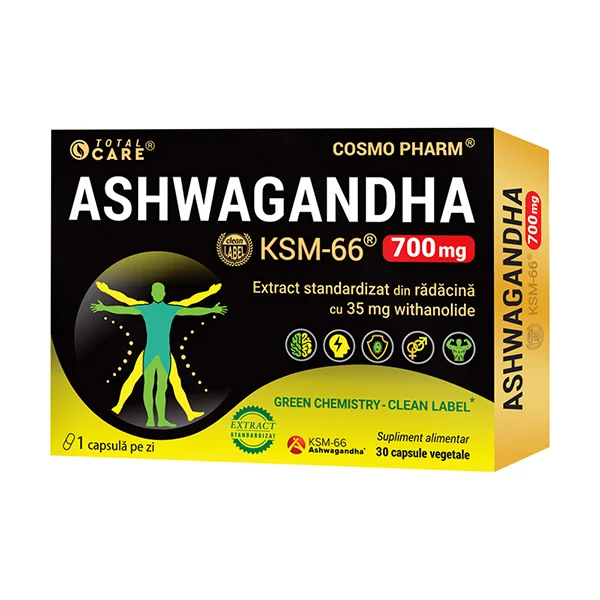 Ashwagandha KSM 66 700mg, 30 capsule, Cosmopharm