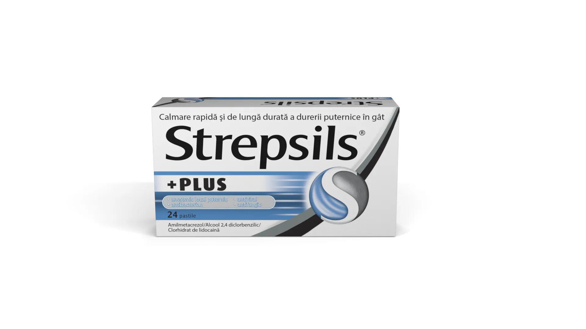 Strepsils Plus, 24 pastile, Reckitt Benckiser