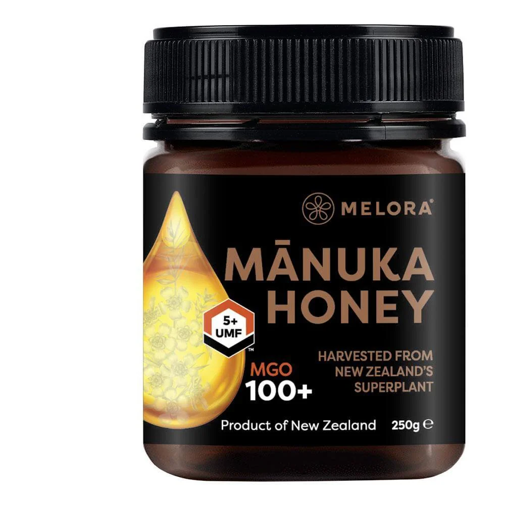 Miere de Manuka MGO 100+ UMF 5+ naturala din Noua Zeelanda, 250g, Melora 