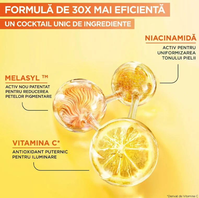 Serum cu Vitamina C si efect de stralucire Skin Naturals, 30ml, Garnier