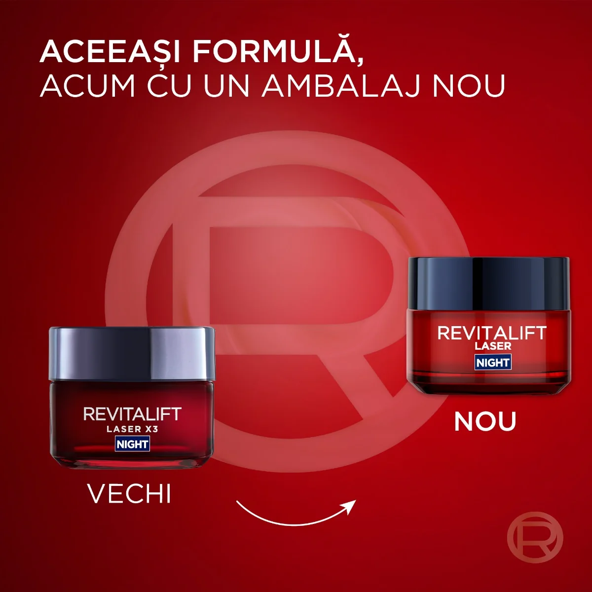 Crema antirid de noapte Revitalift Laser cu tripla actiune, 50ml, L'Oreal Paris