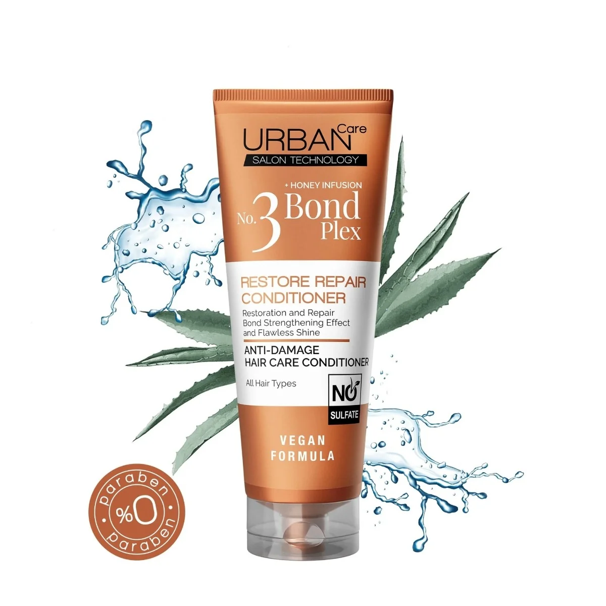 Balsam de par pentru reparare si restaurare Bond Plex No. 3, 250ml, Urban Care
