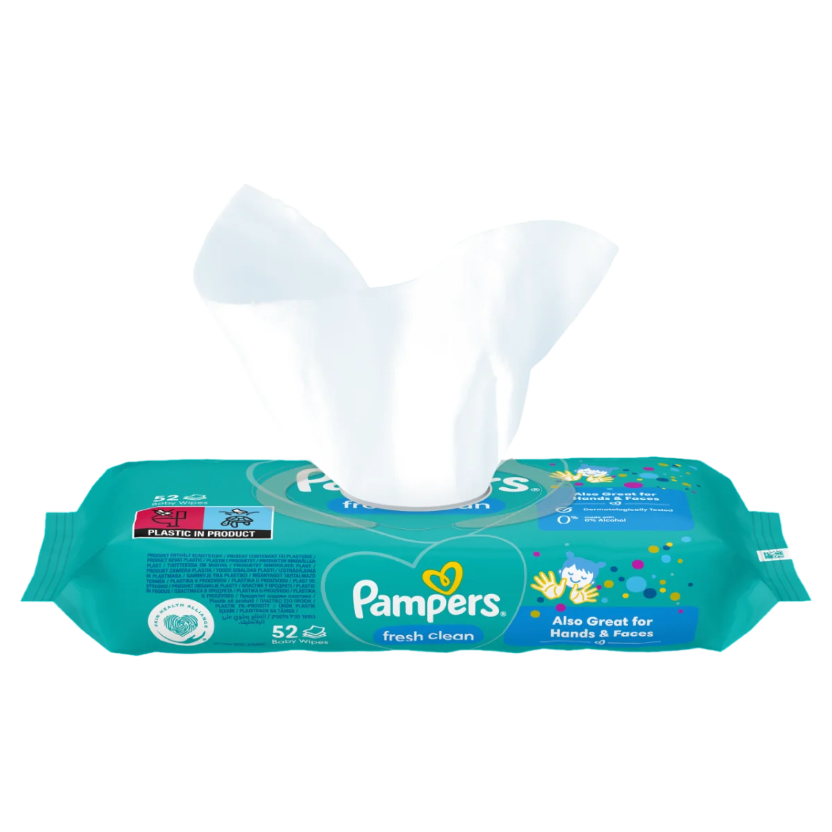 Servetele umede Baby Fresh Clean, 52 bucati, Pampers