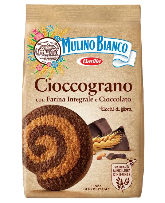 Biscuiti cu faina integrala si ciocolata Cioccograno, 330g, Mulino Bianco