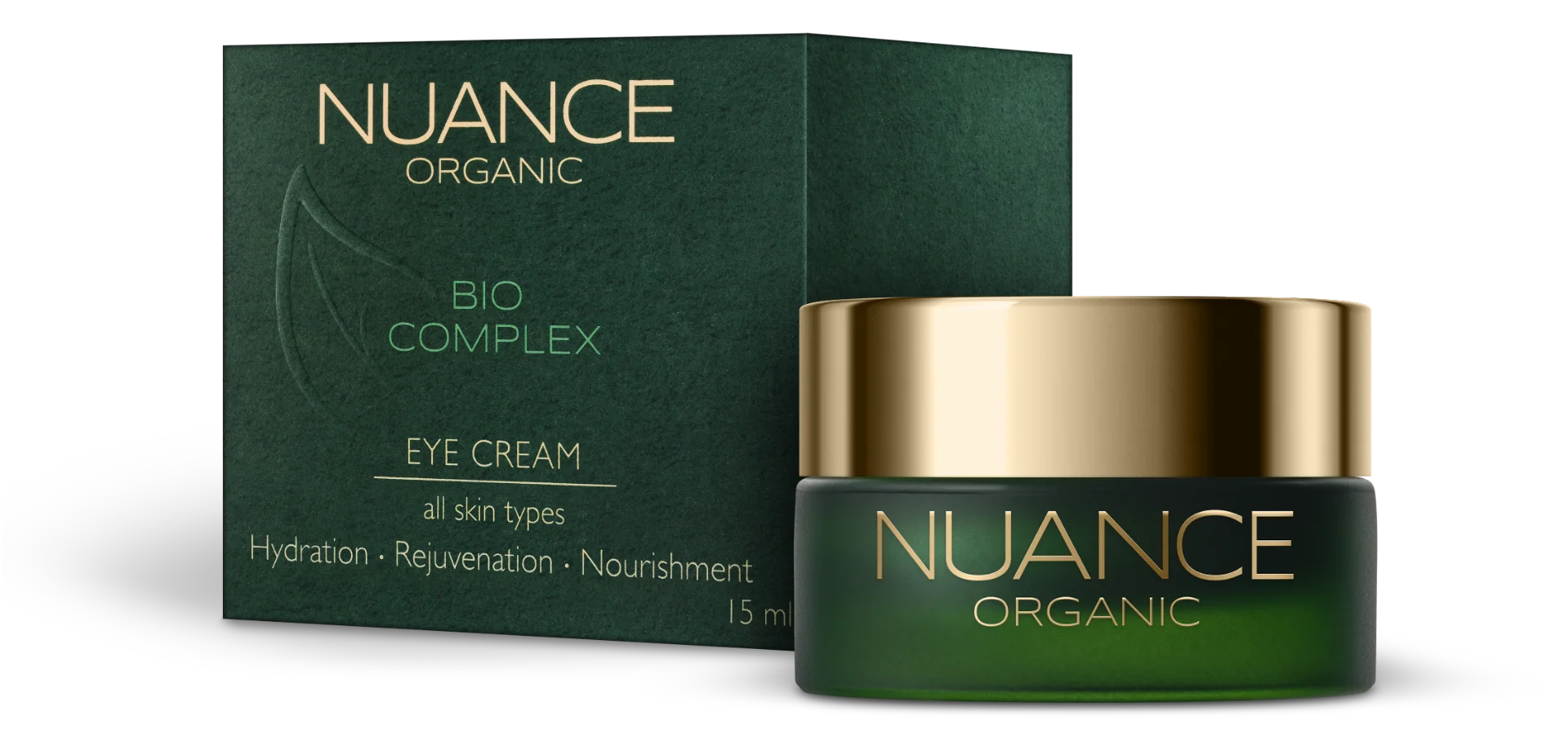Crema de ochi Organic, 15ml, Nuance