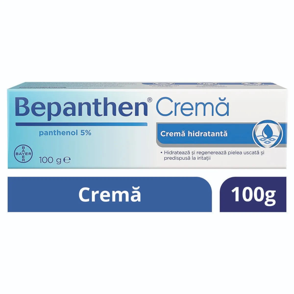Crema cu 5% panthenol Bepanthen, 100g, Bayer 