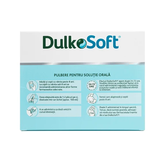 Pulbere pentru solutie orala Dulkosoft, 10g x 20plicuri, Sanofi