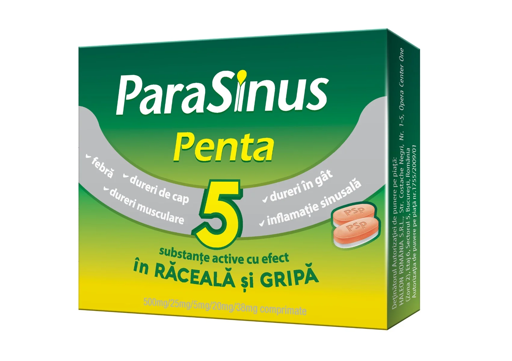 Parasinus Penta, 12 comprimate, Haleon 