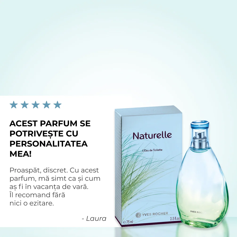 Apa de toaleta Naturelle, 75ml, Yves Rocher