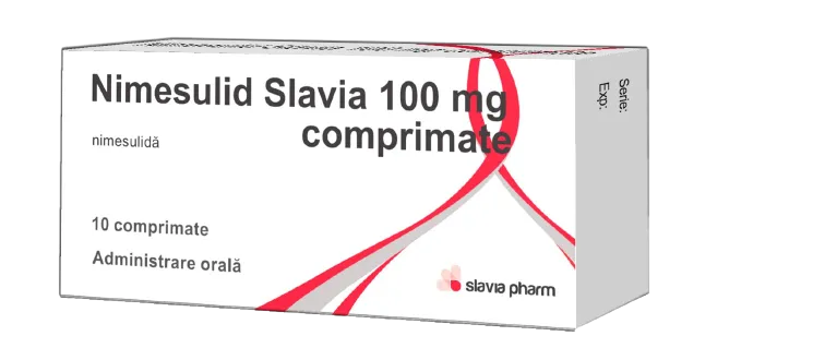 Nimesulid 100mg, 10 comprimate, Slavia Pharm 