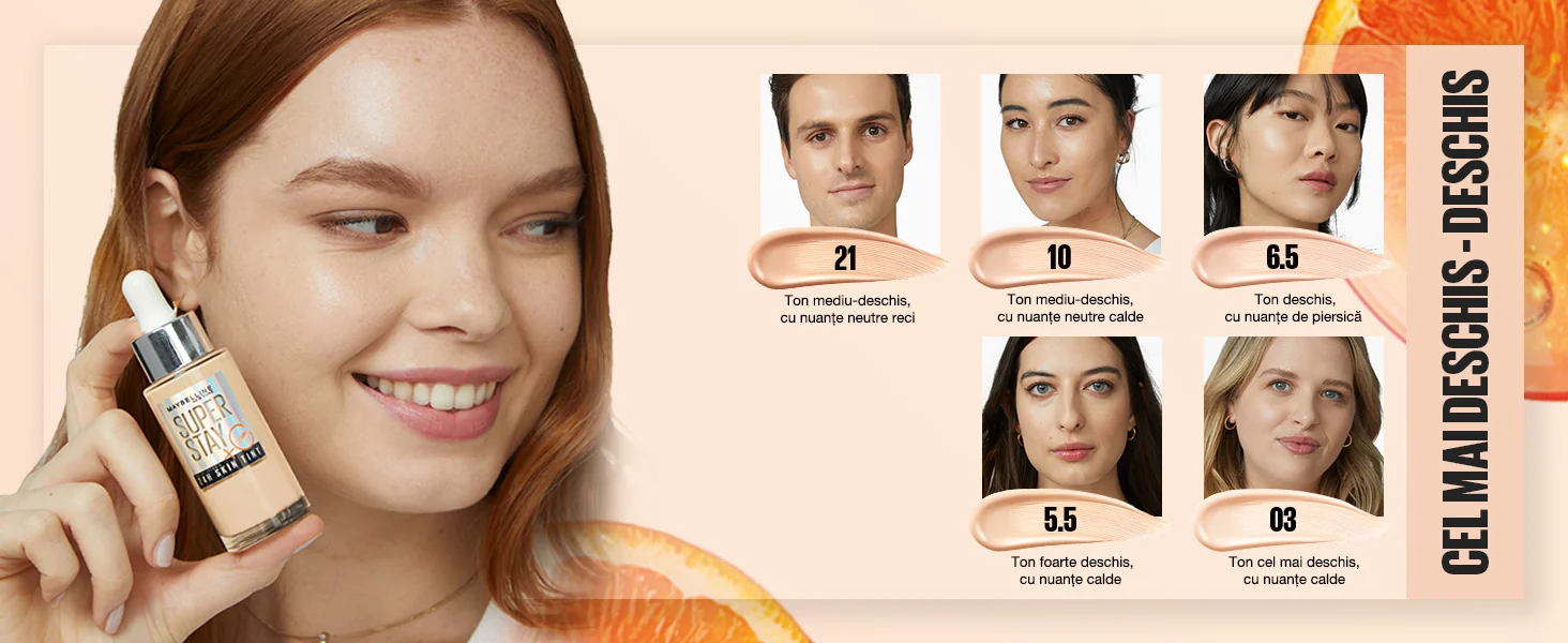 Cel mai deschis-inchis Skin Tint Cel mai deschis-inchis Skin Tint