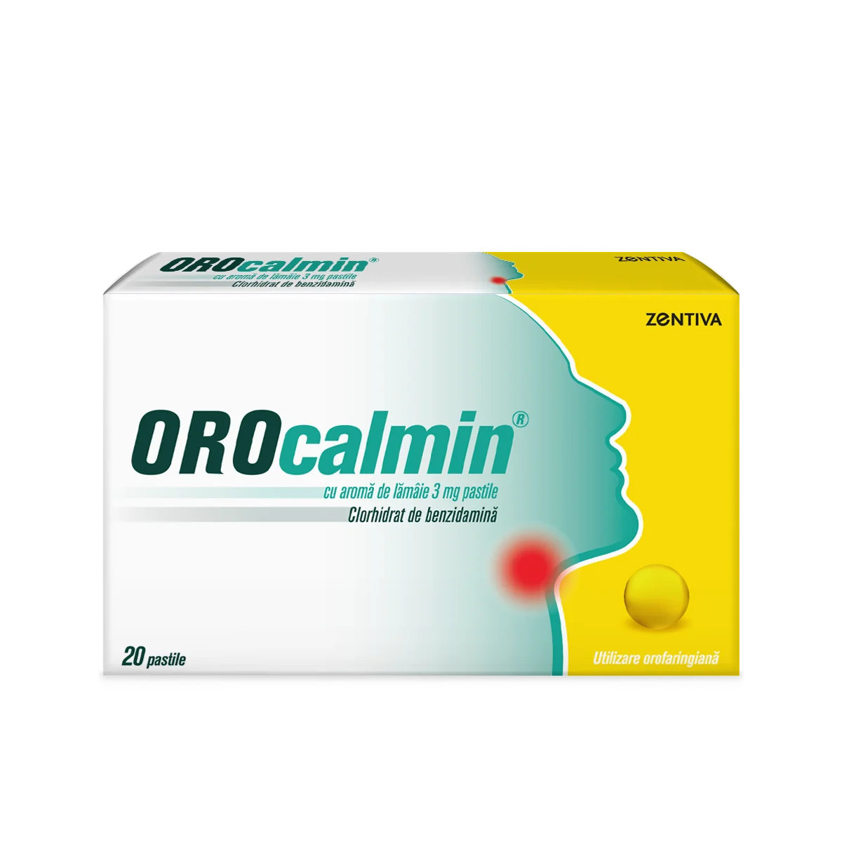 Orocalmin 3 mg cu aroma de lamaie, 20 pastile, Zentiva