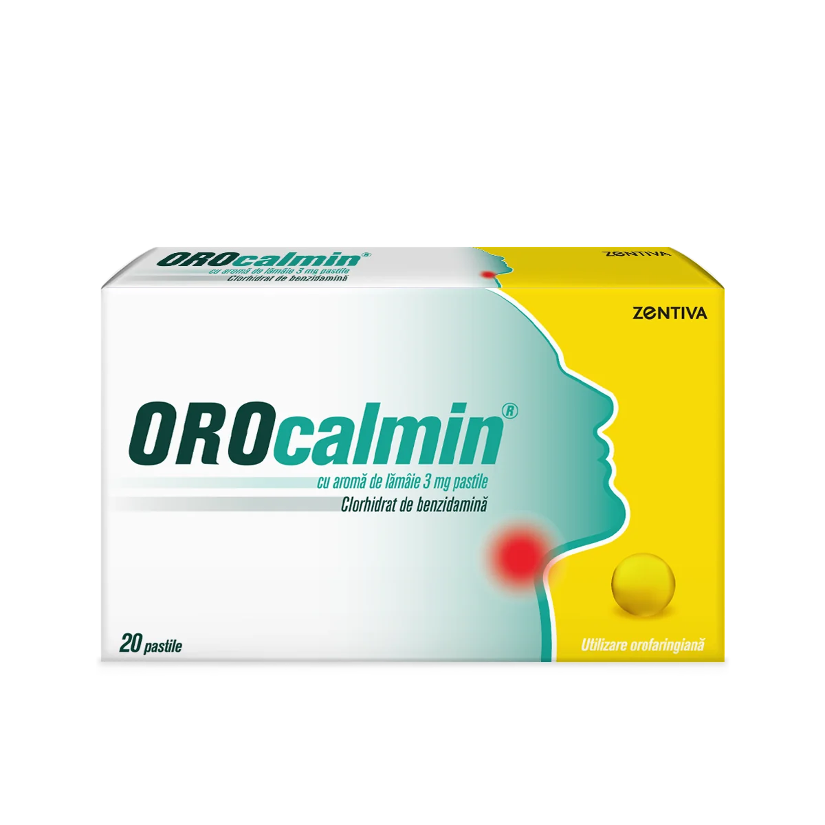 Orocalmin 3 mg cu aroma de lamaie, 20 pastile, Zentiva