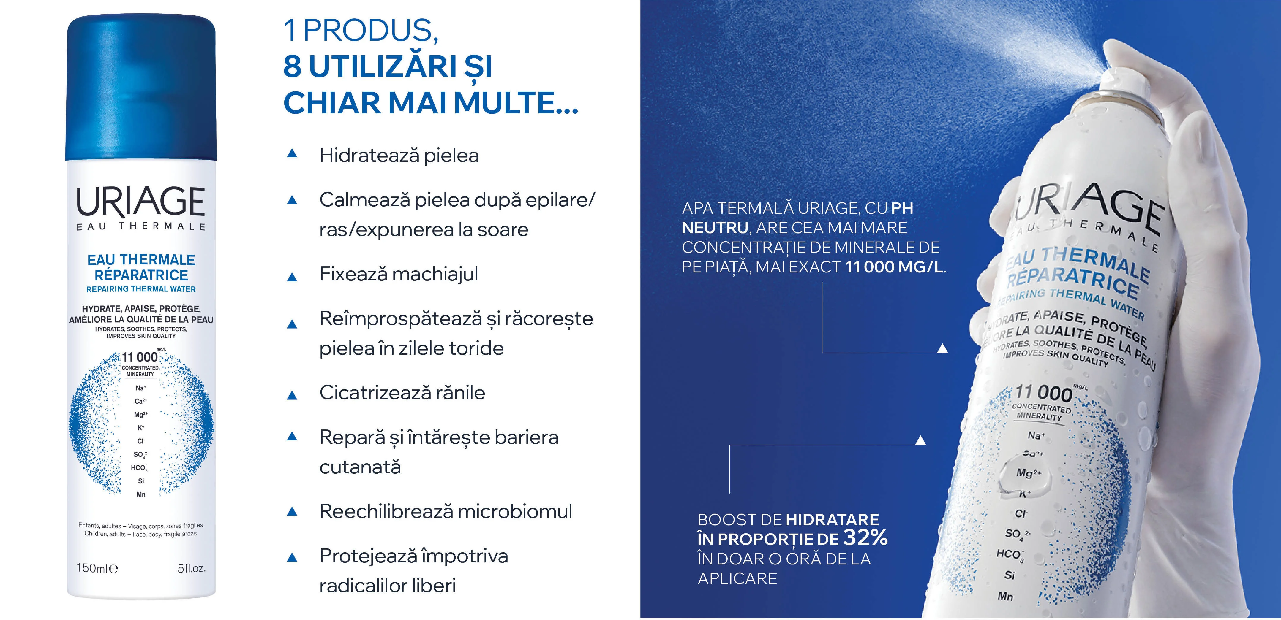 1 produs pentru 8 utilizari