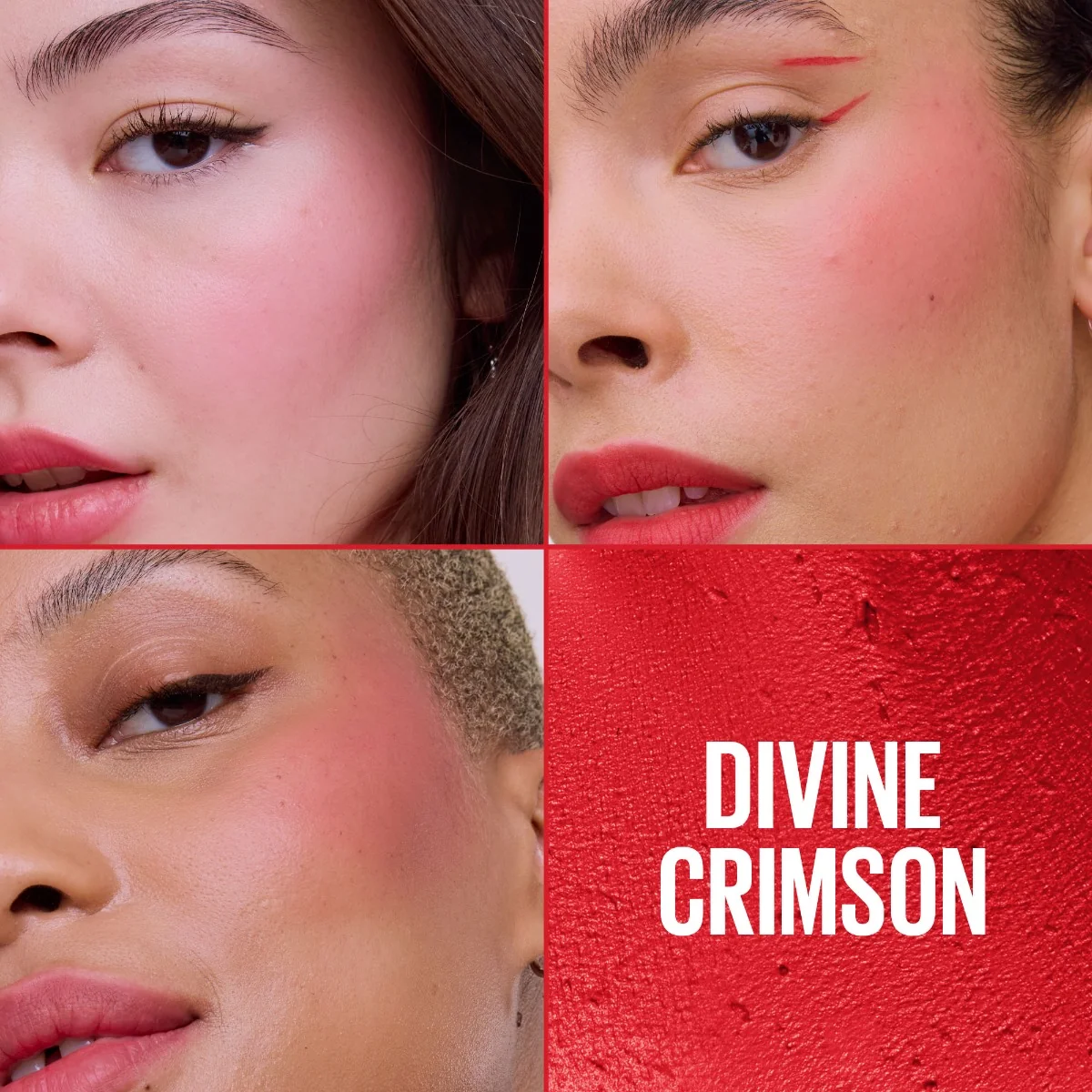 Fard de obraz multifunctional Cloudtopia Nr. 03 Divine Crimson, 5g, Maybelline