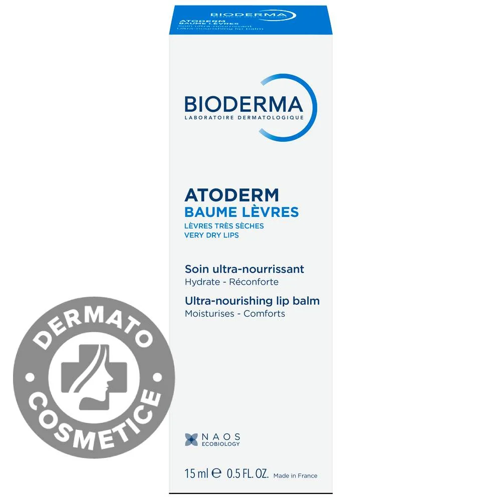 Balsam de buze Atoderm, 15ml, Bioderma