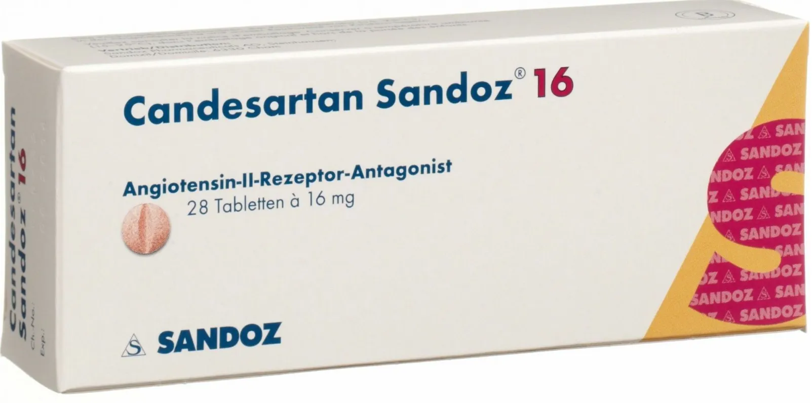 Candesartan 16mg, 28 comprimate, Sandoz