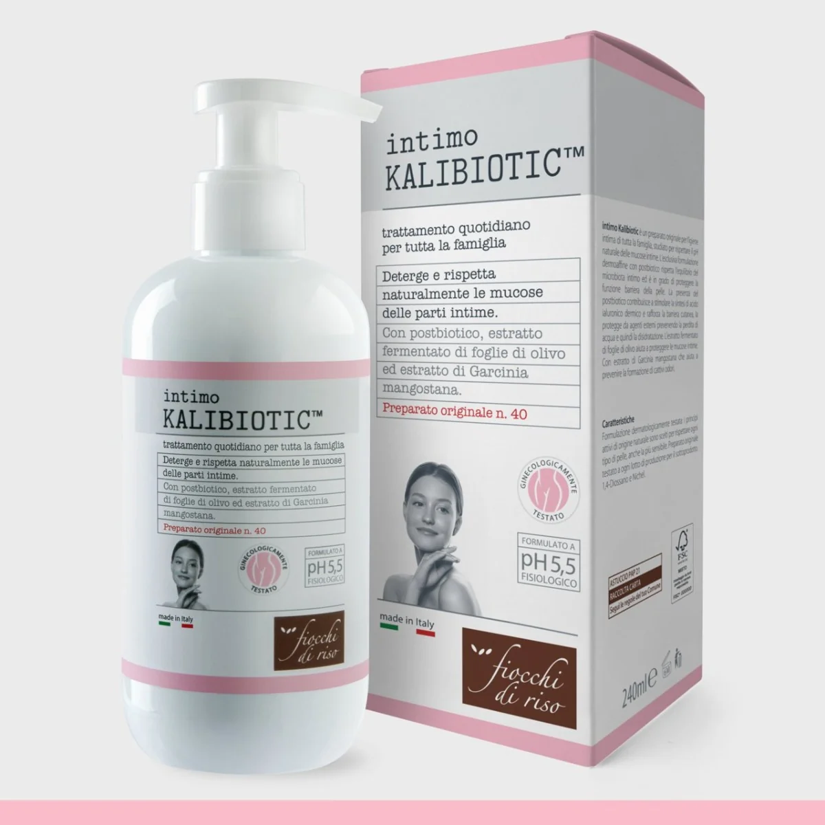 Gel intim de curatare cu extract de mangostan, 240ml, Fiocchi di Riso